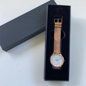 NEW Eddie Borgo NY rose gold chain link watch